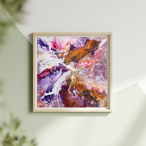 Abstraction Fuchsia n°3