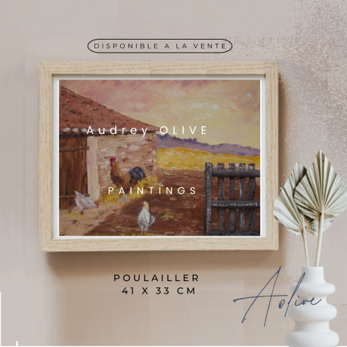 30-Poulailler_41x33-HuileCouteau