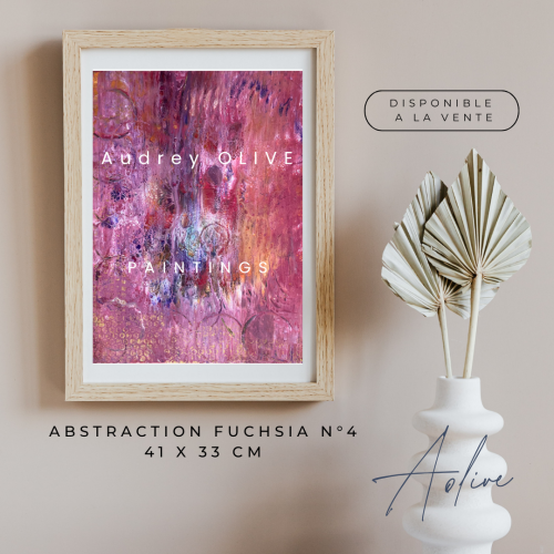 83-AbstractionFuchsia4_30x30-Acrylique