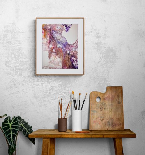Abstraction Fuchsia n°4