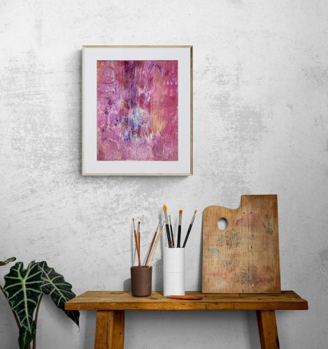 Abstraction Fuchsia n°5