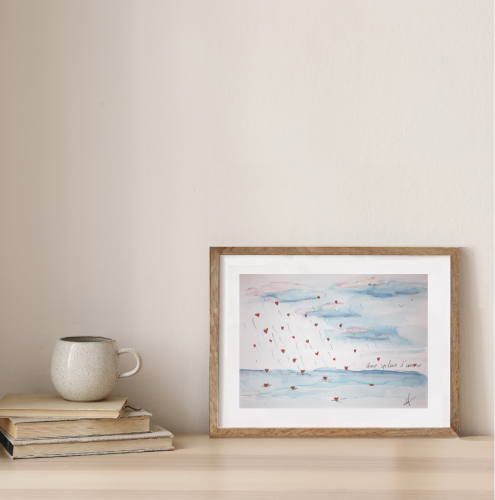 Pluie d'Amour - 24 x 18 cm